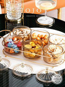 Nordic Style Transparent Fruit Tray Snack Plate Divided Dry Fruit Tray Simple Design Plastic Material Versatile Usage
