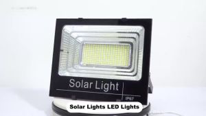 Đèn sân vườn năng lượng mặt trời 500W Mua một tặng một không thấm nước I67 với điều khiển từ xa ngoài trời ánh sáng không thấm nước ABS nhựa nhà ở