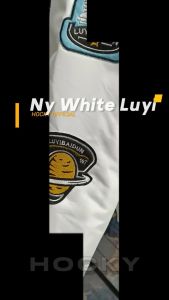 HOCKY Varsity Jacket NY Putih Pria Wanita Dewasa Baseball Team Full Bordir Premium Distro
