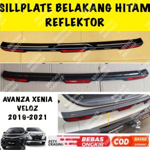 Sillplate Belakang Avanza Xenia Veloz 2019 2020 2021 Hitam TRD Reflektor