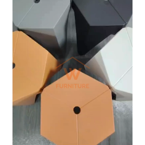 Wfurniture Nordic Style Dining Chair Plastic Stool Cafe Chair Stool Chair Hexagon Chair Kerusi Bangku