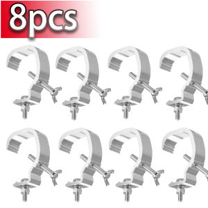 8pcs Adjustable Aluminum Stage Light Hooks Durable Portable Ideal Par Light Hooks Beam Light Hooks Single Clasp Light Hook