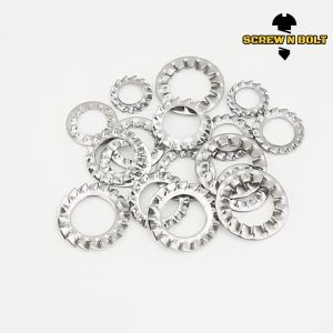 แหวนจักร ใน ถี่ใน กันคลาย สแตนเลส 304 M18 M20 M22 M24 / Internal Toothed Lock Washer SUS304