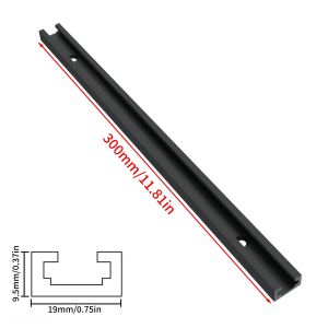 DIY & Woodworking T-Slot Track System 19x9.5mm Aluminum Guide Rail for Precise Miter Gauges Jigs and Fixtures