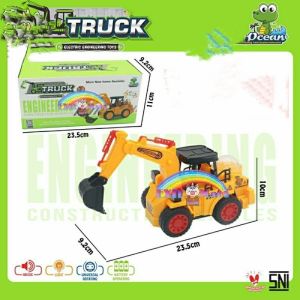 OBRAL MURAH..... MAINANAN MOBIL ANAK BEKO (EKSKAVATOR) MUSIC LAMPU BATRE