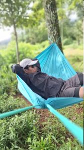Hammock 150x250 Single Person 100kg+ Ayunan Gantung Tebal Kuat