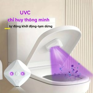 Máy Vệ Sinh Nhà Vệ Sinh Thông Minh Có Đèn LED Gắn Tường Khử Trùng Sạc USB Phụ Kiện Phòng Tắm Di Động Dùng Cho Nhà Ở Và Du Lịch