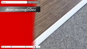 เส้นแบ่งแนวอลูมิเนียมรูปตัวที 14 มม. ความยาว 2 เมตร ยี่ห้อ Alusite