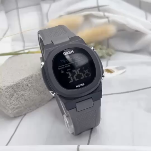 นาฬิกา DASH รุ่น H2162 สายซิลิโคนหลากสี กระจกมิเนอรัล ขนาดหน้าปัด 38mm กันน้ำได้ ตั้งเวลาให้ พร้อมส่ง