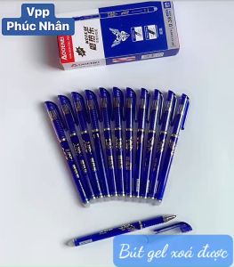 Hộp 12 bút mực XÓA ĐƯỢC Mực Xanh GP-3176 AOOENEI loại tốt (mực đậm và đều)