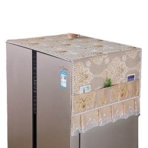 Modern Simple Style Universal Cover Towel for Refrigerator Washing Machine Single Double Door Opening Dustproof Protector