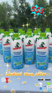 Seaways Bathroom Cleaning Spray (500ml) Toilet Bowl Cleaner Glass Stain Remover Tile Floors Cleaner