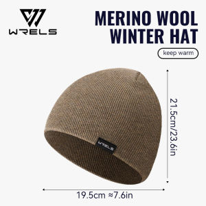 WRELS Hat Outdoor Wool Cycling Fitness Fashion Warm Breathable Merino # MZ1046