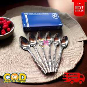 Sendok Makan Stainlesh Tebal CA isi 6Pcs