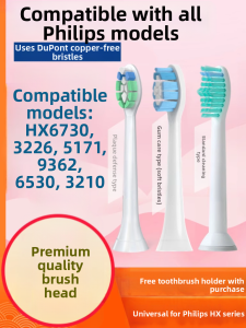 Philips Electric Toothbrush Head Replacement Compatible with HX6730/3226/5171/9362/6530/3210 Deep Cleaning Adult Hardness Grade