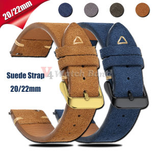 Quick Release Soft Suede Watch Strap for Seiko 20mm 22mm for Huawei Watch Gt5/Gt4 Universal Watch Bracelet Women Men Wrist Bands