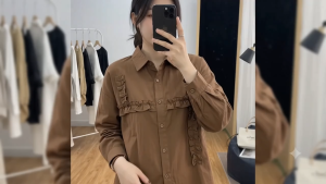 Áo sơ mi tay dài form rộng basic chất thô mềm mịn mặc mát Áo kiểu nữ đẹp hàng chuẩn xịn  size 50-70kg NeSa Shop