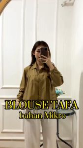 AQILA - Blouse Tafa Wanita Fashion Blouse Kemeja