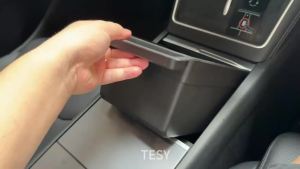 Slidable Double Layer Console Organizer Armrest Secret Box For Tesla Model Y L 2026 Long Wheelbase 6 Seater LWB YL Accessories
