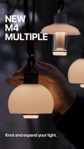 [LUMENA] M4 Rechargeable Camping Lantern with Bubble Shade | 3350mAh Samsung Battery | IP66 Waterproof Wireless LED Tent Light for Outdoor & Glamping