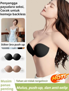🔥Bra Push-Up Anti Kendur BH tanpa tali Stiker Payudara Anti Kendur Bra Tak Terlihat Patch Payudara Anti Kendur Push-Up Bra Wanita Bra Backless Seksi Bra Tanpa Tali