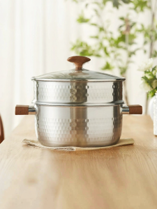 KIMS COOK | Stainless Steel Thickened Snow Flat Pot