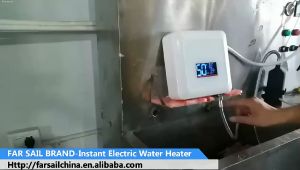 Water Heater Electric 220V Shower Heater Electric Instant Hot Water Heater With Self-modulating Tankless Kitchen Bathroom Shower Hot Water Fast Heating LED Display Water Heater