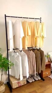 MIDORI RACK (60X160X35) / RAK GANTUNG PAKAIAN / GANTUNGAN PAKAIAN / RAK GANTUNG BESI / STAND HANGER DOUBLE / STAND HANGER PORTABLE SHENAR