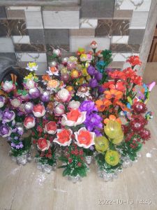 grosir bunga hias akrilik tanpa vas