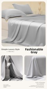 Summer Cooling Ice Silk Bed Sheets Set
