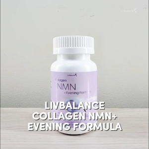 LivBalance Collagen NMN + Evening Formula (2 Bottles): Youthful Skin Better Sleep Less Stress More Energy & Stronger Joints