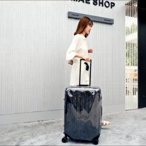 luggage cover PVC dustproof waterproof thickened wear trolley case cover transparent