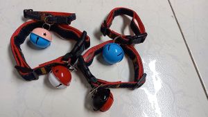 Vòng cổ cho Chó Mèo bằng vải jean 2 lớp kèm chuông lục lạc (mẫu mới) - Hara Pet Store