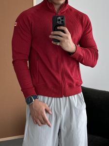 Textured Seamless Sports Hooded Jacket