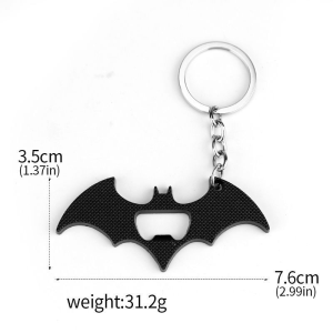Movie Cosplay Keychain Bat Person Pendant Key Chain for Women Men Fans Jewelry Gift