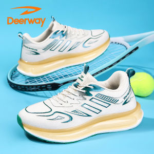Deerway Mens Running Shoes 2025 Autumn Casual Sports Youth Breathable Thick Bottom Dad Wear-Resistant Trendy Shoes