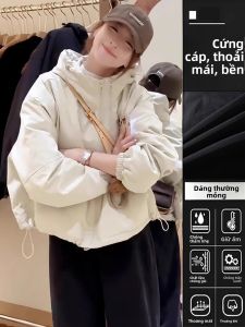 XUNYI | Áo Khoác Cotton Hooded Cho Phụ Nữ Thu/Đông
