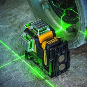 [American Seiko] Dewalt DW089LG 12-line laser level 12V lithium battery 3-sided * 360-degree vertical horizontal green outdoor light level