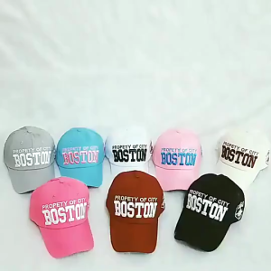 SKM Boston Baseball Embroidery Casual Outdoor Sports Men Women Hat Cap Topi Sukan CP062