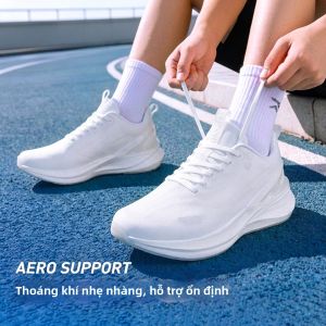 Giày Thể Thao Mùa Hè Đế Mềm Thoáng Khí Màu Trắng