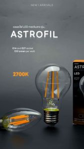 SL LIGHTING | LED Astrofil Filament Lamps หลอดไฟ LED ฟีลาเมนต์ มีให้เลือก 2 แบบ A60 B35