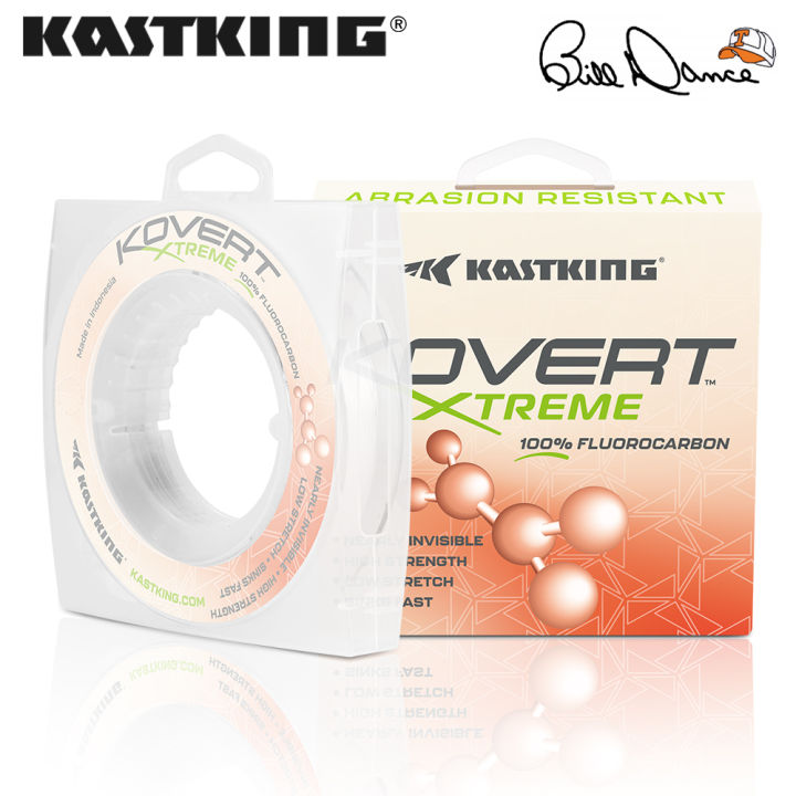 KastKing Kovert Xtreme 100% Fluorocarbon Fishing line 4-50LB Fishing Leader  Extreme Clarity Fast Sinking Shock Resistant Ultra-Low Visibility High  Abrasion Resistance