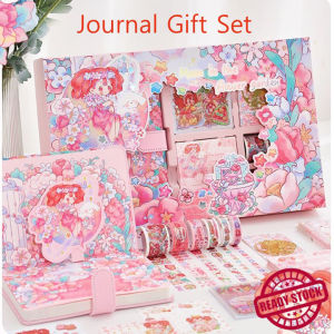 Journal Gift Set Sticker Notebook Diary School Stationery Birthday Christmas Gift For Kids Buku Tulis