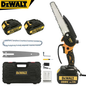 Dewalt 8 นิ้ว เลื่อยไฟฟ้าไร้สาย 359V เลื่อยโซ่ไร้สาย 4600w เลื่อยไฟฟ้าไร้สาย ​เลื่อยยนต์ตัดไม้ เลื่อยไฟฟ้า เลื่อยไฟฟ้า แบต ถึกทน ใช้งานนานAAA