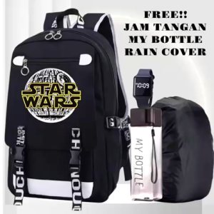 Tas Ransel Sekolah Anak Laki-Laki Lagi Viral E:\STAR WARS TR 0108 Tas Ransel Anti air 40X30X12