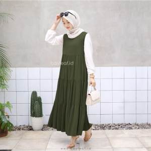 Bayleaf.id Greta Dress TANPA LENGAN Panjang Baju 120 Cm (HANYA LUARAN)