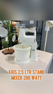 Kris 2.5 ltr Stand Mixer 200 watt Alat Pengaduk Adonan Pengocok Telur Perlengkapan Dapur