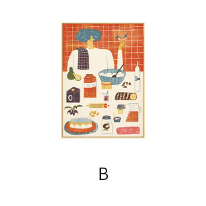 HUAYASEN | Restaurant Kitchen Decor Painting Wooden Style Japanese Art Wall Mural