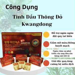 Viên tinh dầu thông đỏ Kwangdong 120 viên - Làm sạch gan nhiễm mỡ máu nhiễm mỡ...