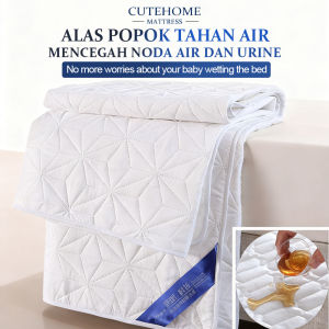 CUTEHOME Penutup Pelindung Kasur Anti Air dan Anti Kencing Ukuran 90/120/160/180x200cm